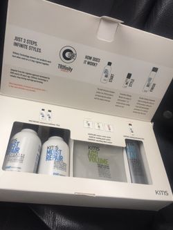 KMS Moist Repair Kit Set Shampoo Conditioner Texture Cream Hair Stay