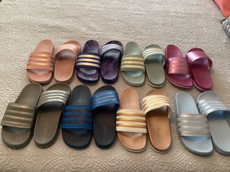Womens Brand New Adidas Slides In Various Colors All Size 9