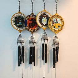 Chimes Wind Military Army, Navy, Air Force   $7 Each The Marines Have Sold