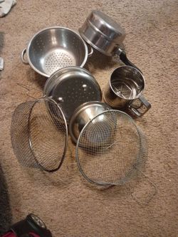 Stainless Steel Colanders and Strainers Set