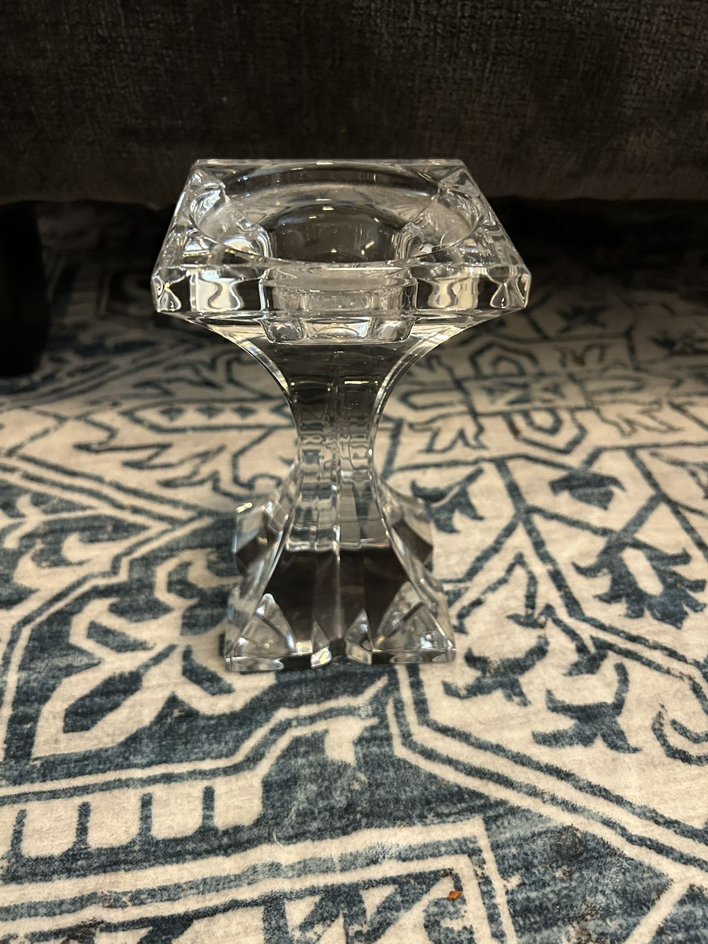 Marquis By Waterford Crystal Verano Pillar-Candle Holder 6” New