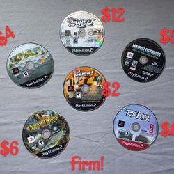 Ps2 Games Mini Lot Loose