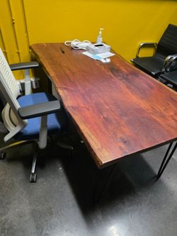 Walnut wood table or desk