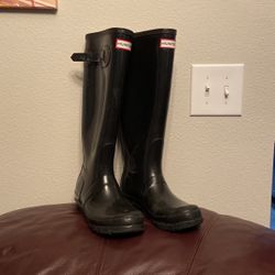 Hunter Original Gloss Tall Black Boots