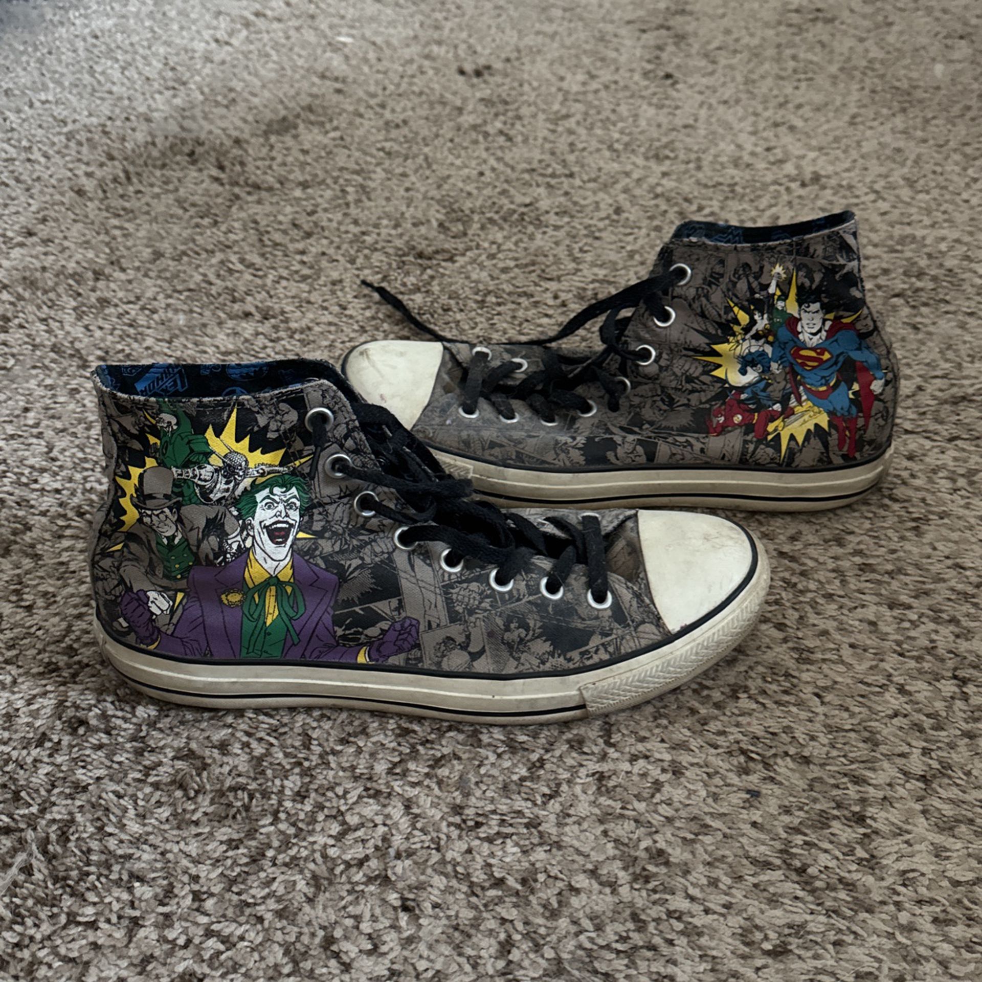 Joker And Justice League Converse Size 10