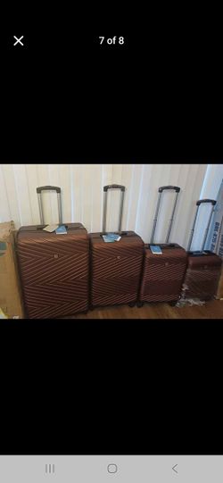 Travelhouse 4 Piece Hardshell Luggage Set Hardside Lightweight Suitcase with TSA Lock Spinner Wheels