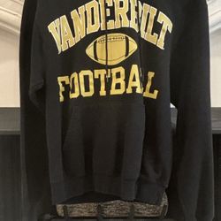 Champion Vanderbilt Football hoodie, size adult small, black