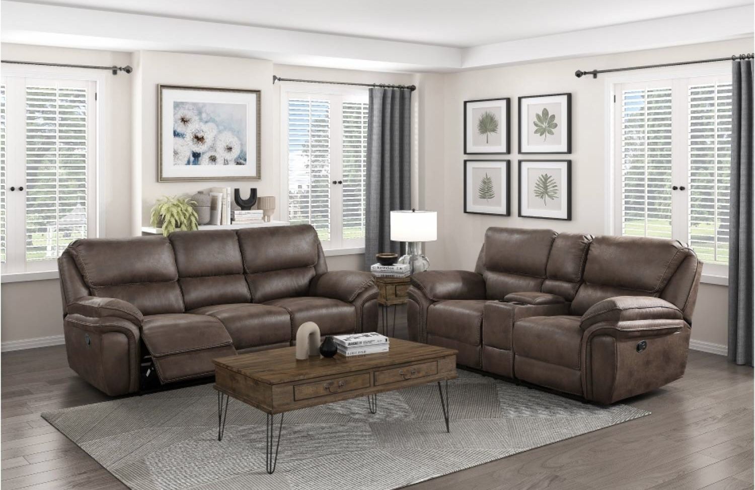 2PC Brown Sofa & Loveseat 🇺🇸4th Of July Sale🇺🇸