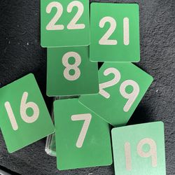 Tactile tracing Number Cards 1-30