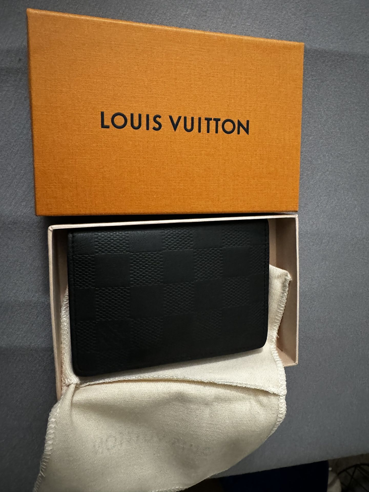 Louis Vuitton Wallet Pocket Organizer (Onyx Damier Infini)