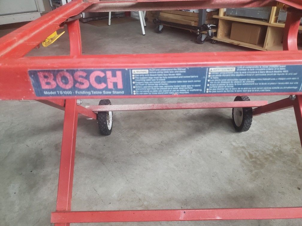Bosch Folding Table Saw Stand - Wheeled