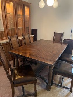 Dining table and chairs