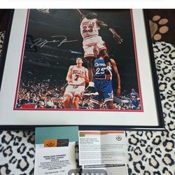 Michael Jordan Signed UDA Jumpman new old stock mint 16x20 w box