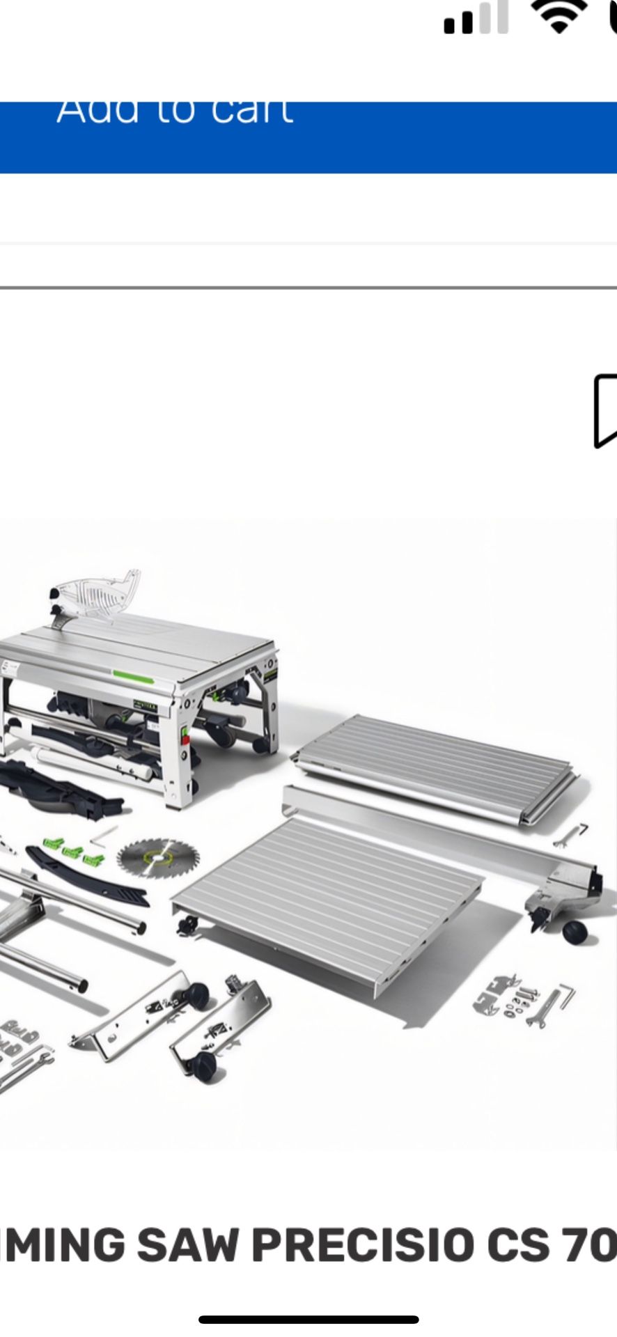 Festool CS 70 Table Saw