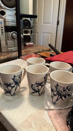 Ceramic coffee mugs five