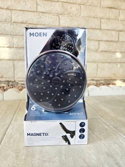 MOEN Attract with Magnetix 6-Spray 6.75 in. Dual Wall Mount Fixed and Handheld Shower Head 1.75 GPM