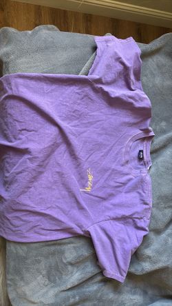 purple stussy tee