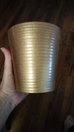 Decorative Gold Ceramic Flower Pot