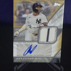 2026 Topps Jazz Chisholm Jr. Game Used Patch Auto