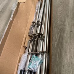 IVILON Curtain Rod Set (120”–240”) – New, Never Used