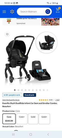 Evenflo Shyft DualRide Infant Car Seat and Stroller Combo $400