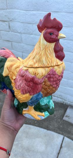 Ceramic Rooster Cookie Jar
