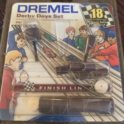 Vintage Dremel Derby Days Set  18-piece kit Wood sanding, polishing,and drilling