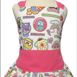 New Girls Hello Kitty, My Melody And Friends Dress Size 5 Custom Made Great For Birthday Party