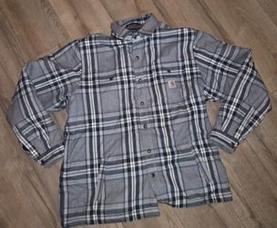 Carhartt Men's Relaxed Fit Flannel Sherpa-Lined Shirt size 2XL