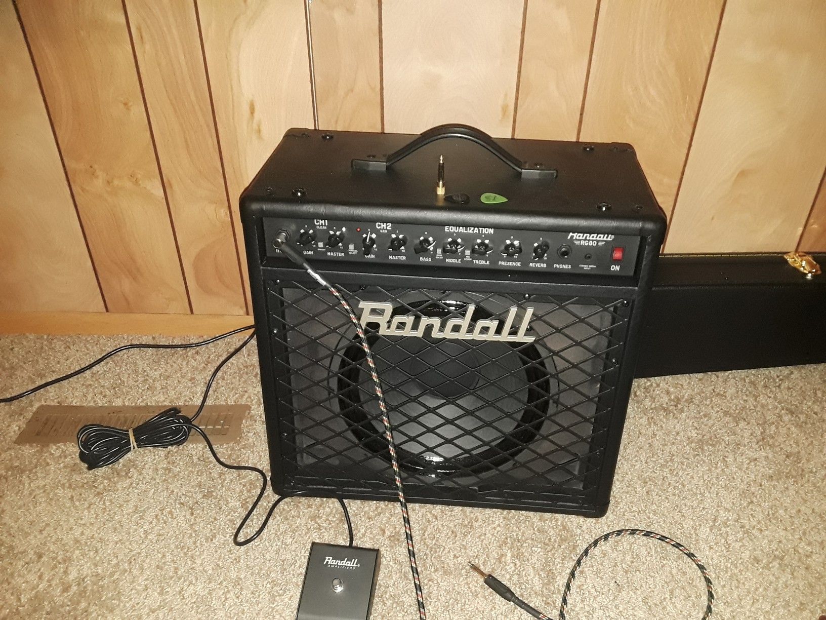 Randal RG80 and schecter guitar