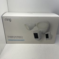 Ring Flood Light Camera Wired Pro & Stick Up Cam Battery 199004
