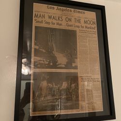 Original 1969 Moon Landing Newspaper