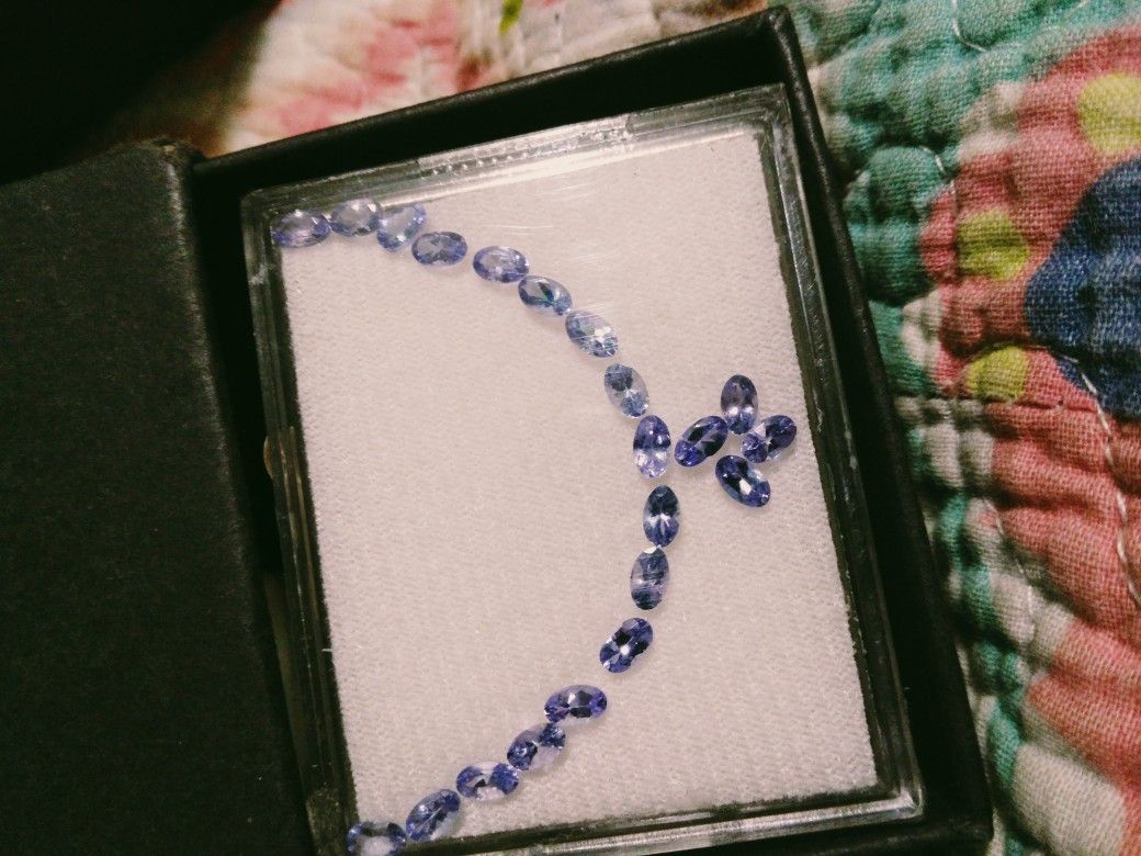 21 Tanzanite. 10 Carats Approximately.