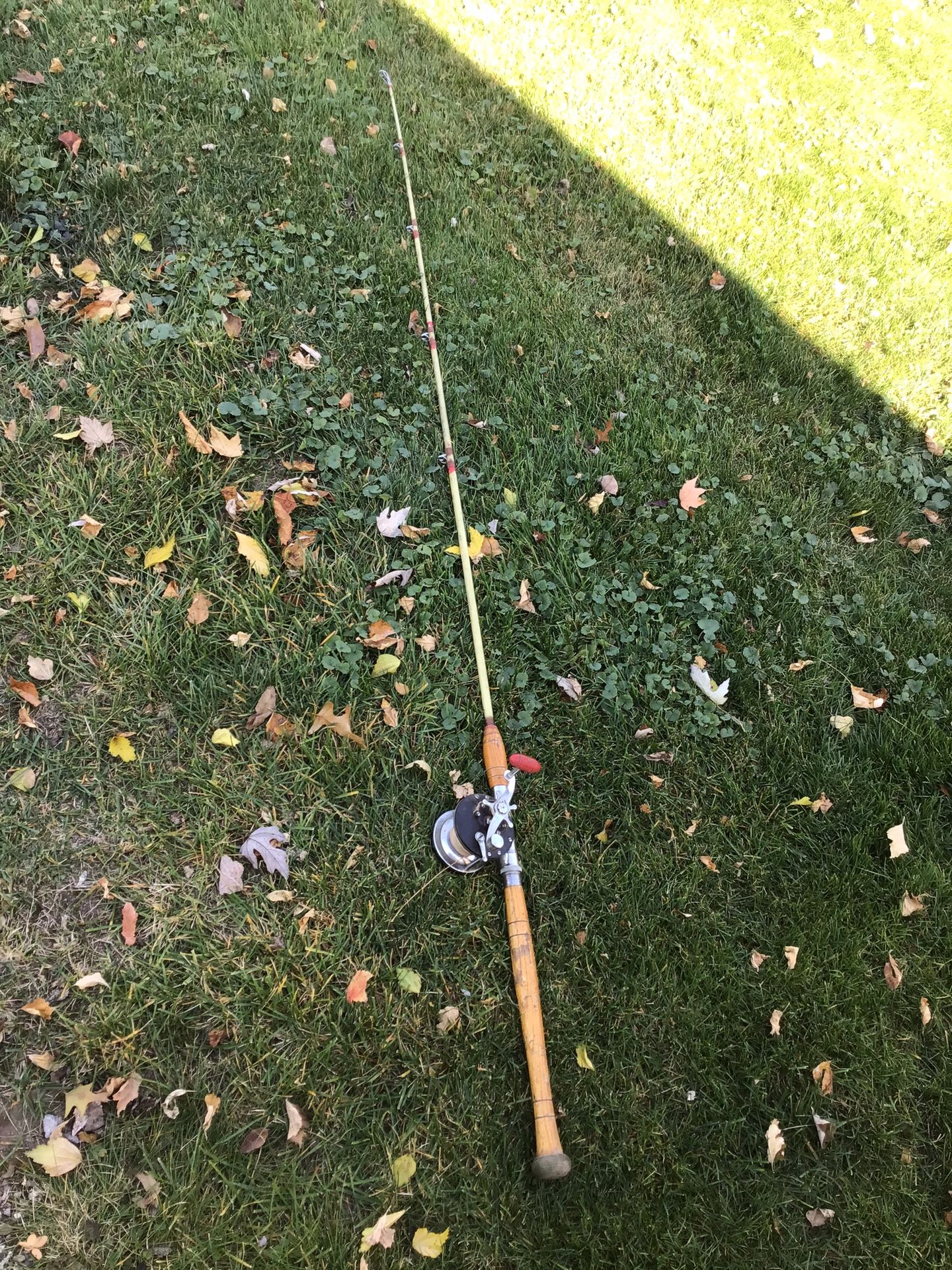 Vintage, Penn Long Beach, fishing, reel, on vintage fishing pole