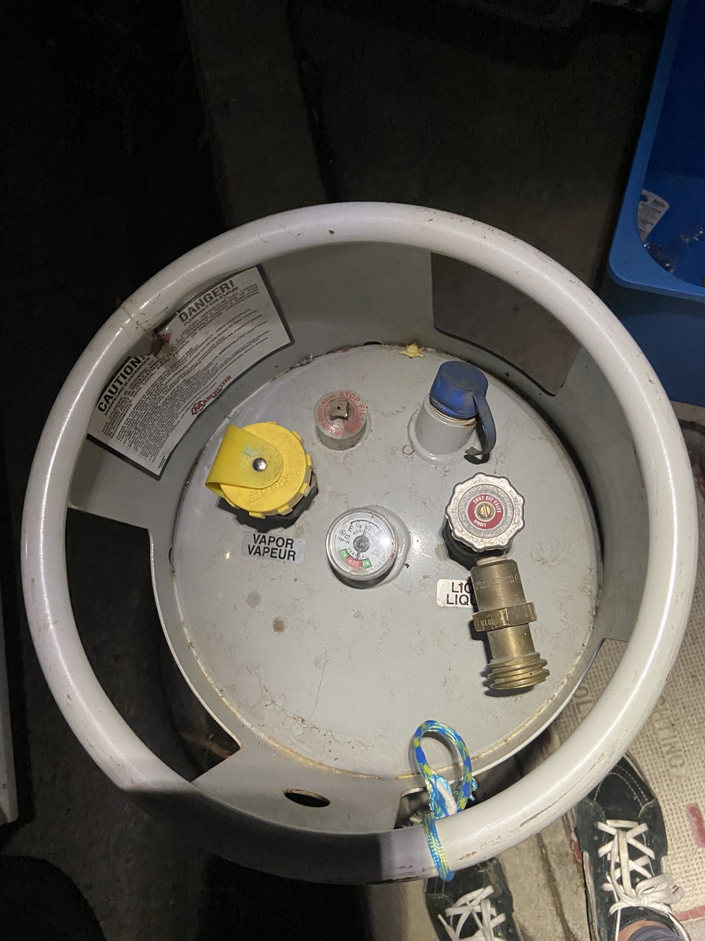 Forklift LP Propane Tank 1/2 Filled