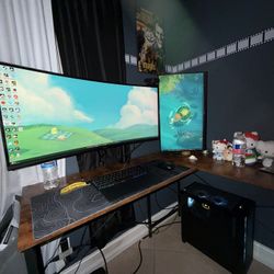 Full CORSAIR VENGEANCE RTX 3070 Gaming PC Setup – 32GB DDR5, Dual Monitors, Wooting Keyboard, 4K Webcam 