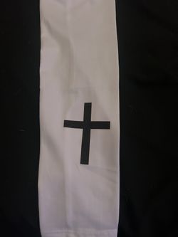 White Arm Sleeve With Cross