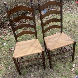 Antique Ladder Back Chair Ms