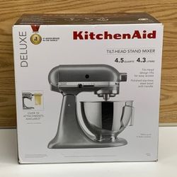 KitchenAid  KSM97SL Deluxe 4.5 Quart Tilt-Head Stand Mixer - SILVER