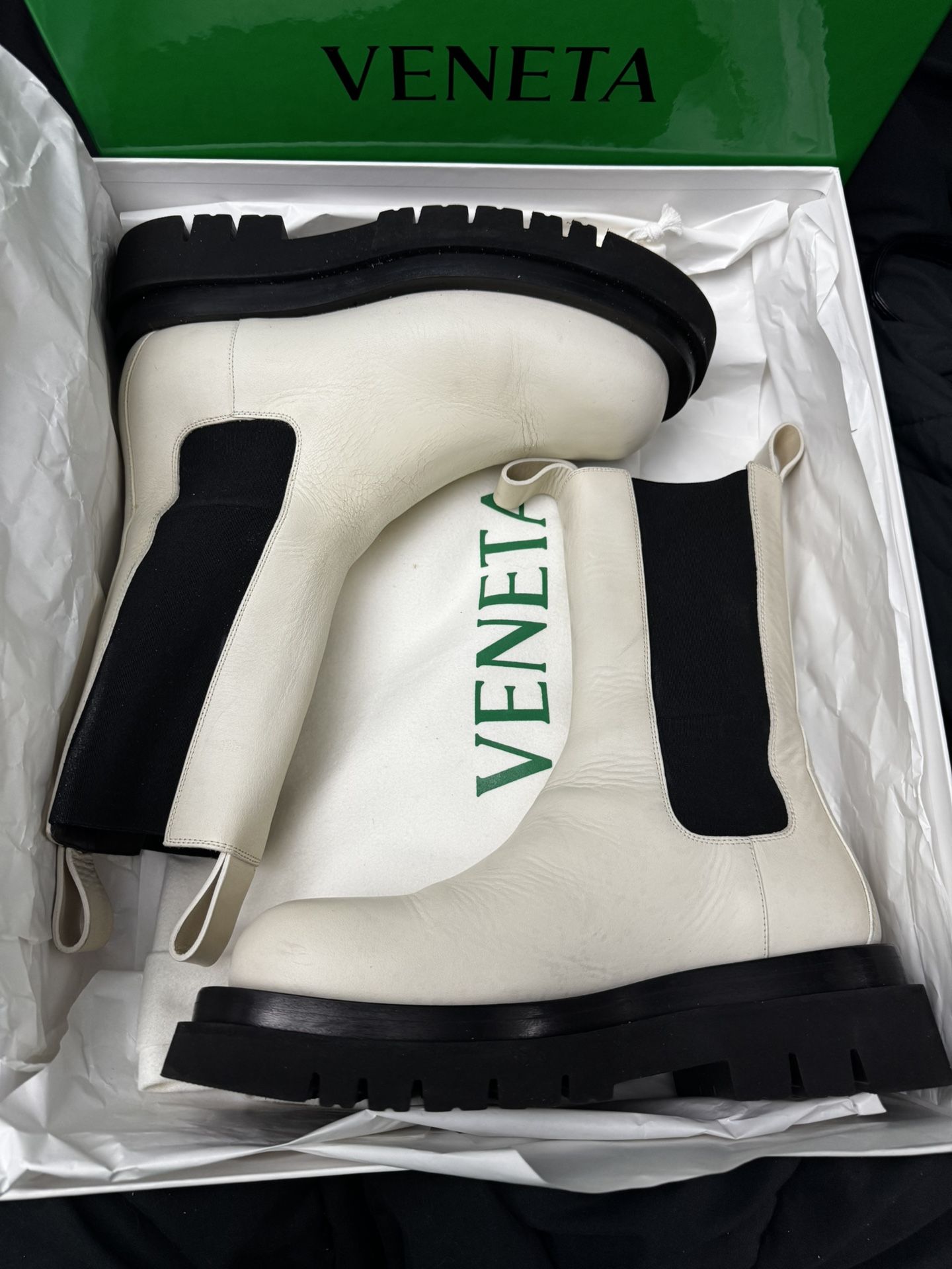 Bodega Boots – Size 38 Women – Authentic Storm Cuir Wax Rubber Sole