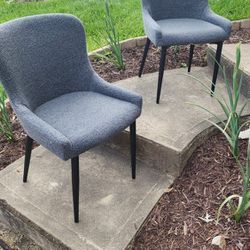 New Set Of 2 Grey Bounce Chairs 