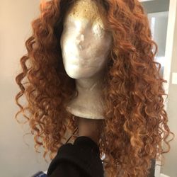 Golden blonde SYNTHETIC Lace Front Wig 