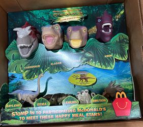 Dinosaur Mcdoanlds Toy Display