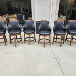 Upholstered Counter Height Swivel Stools