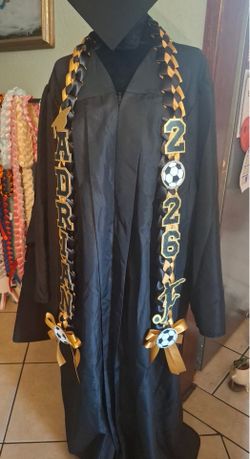 Custom Soccer Graduation Lei