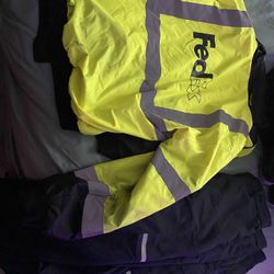 FedEx jacket and pants   