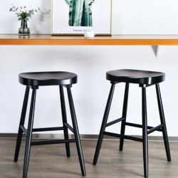 26" Vernal Wooden Shaker Counter Stools Set of 2