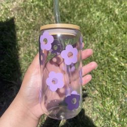 glass flower cups ! 🌸