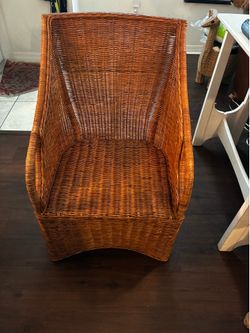Williams Sonoma woven chair
