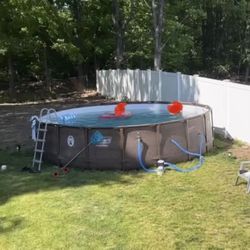 Coleman Power steel Above Ground Pool 18’x48” w/Sand Pump Filter